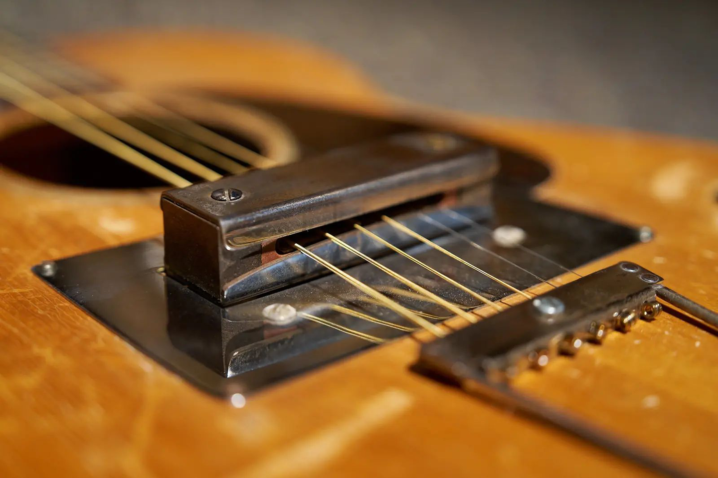 Makeshift bridge on Leo Fender's Martin